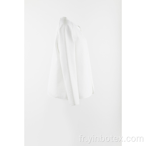 manteau léger blanc matelassé